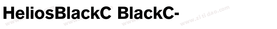 HeliosBlackC BlackC字体转换